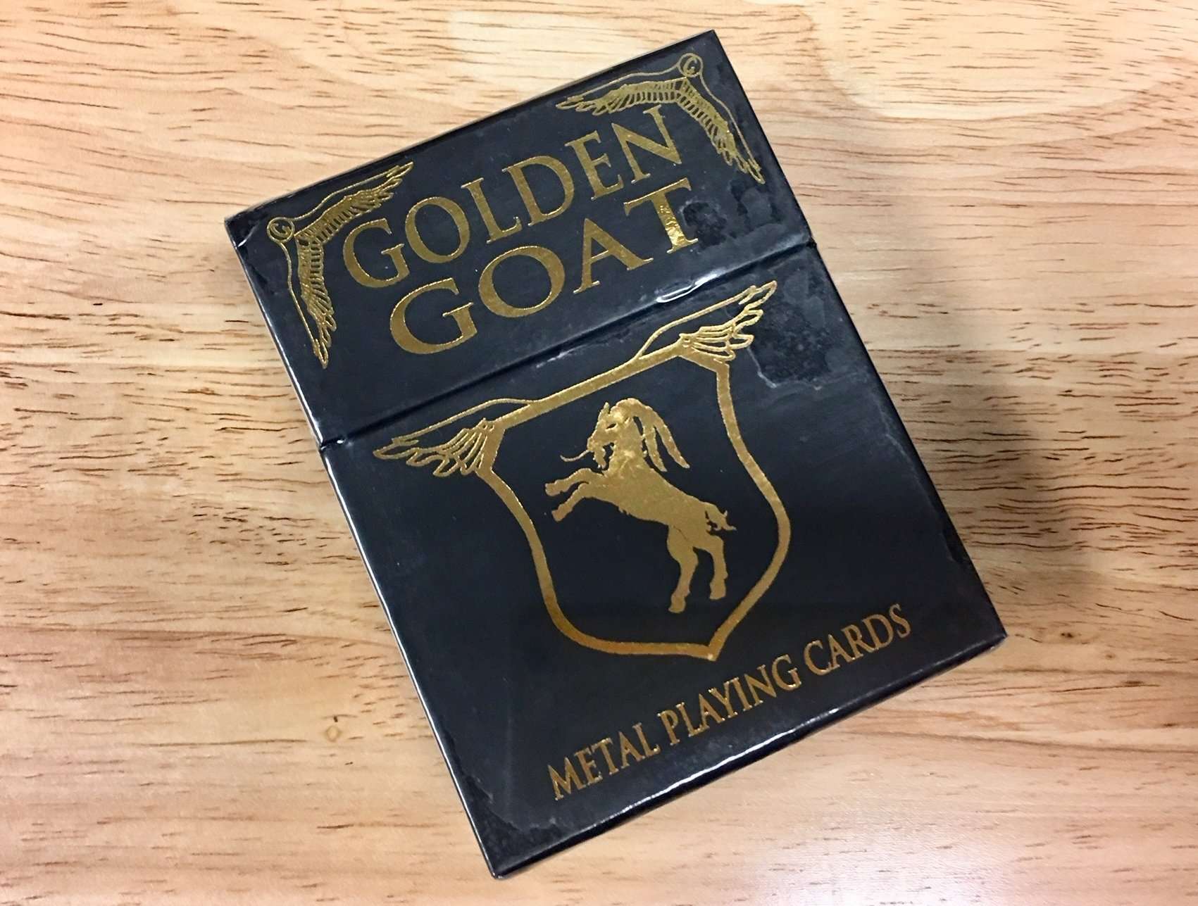 Golden Goat Metal Playing Cards