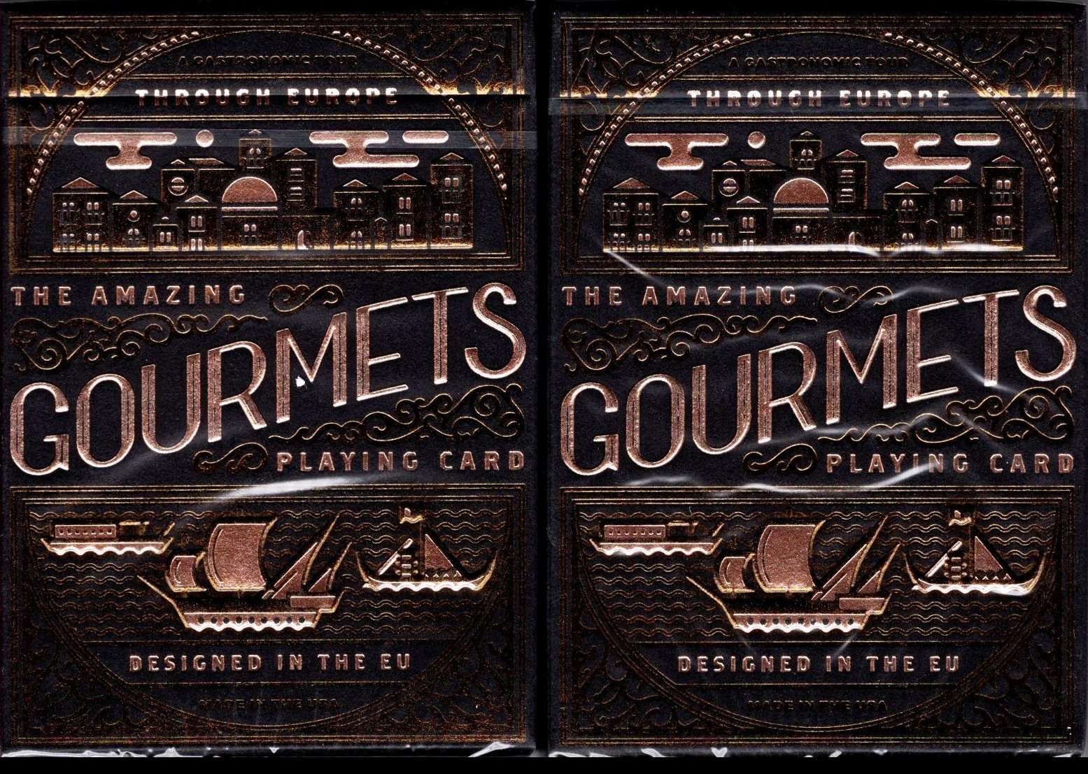 Gourmet Gilded 2 Deck Set Playing Cards USPCC