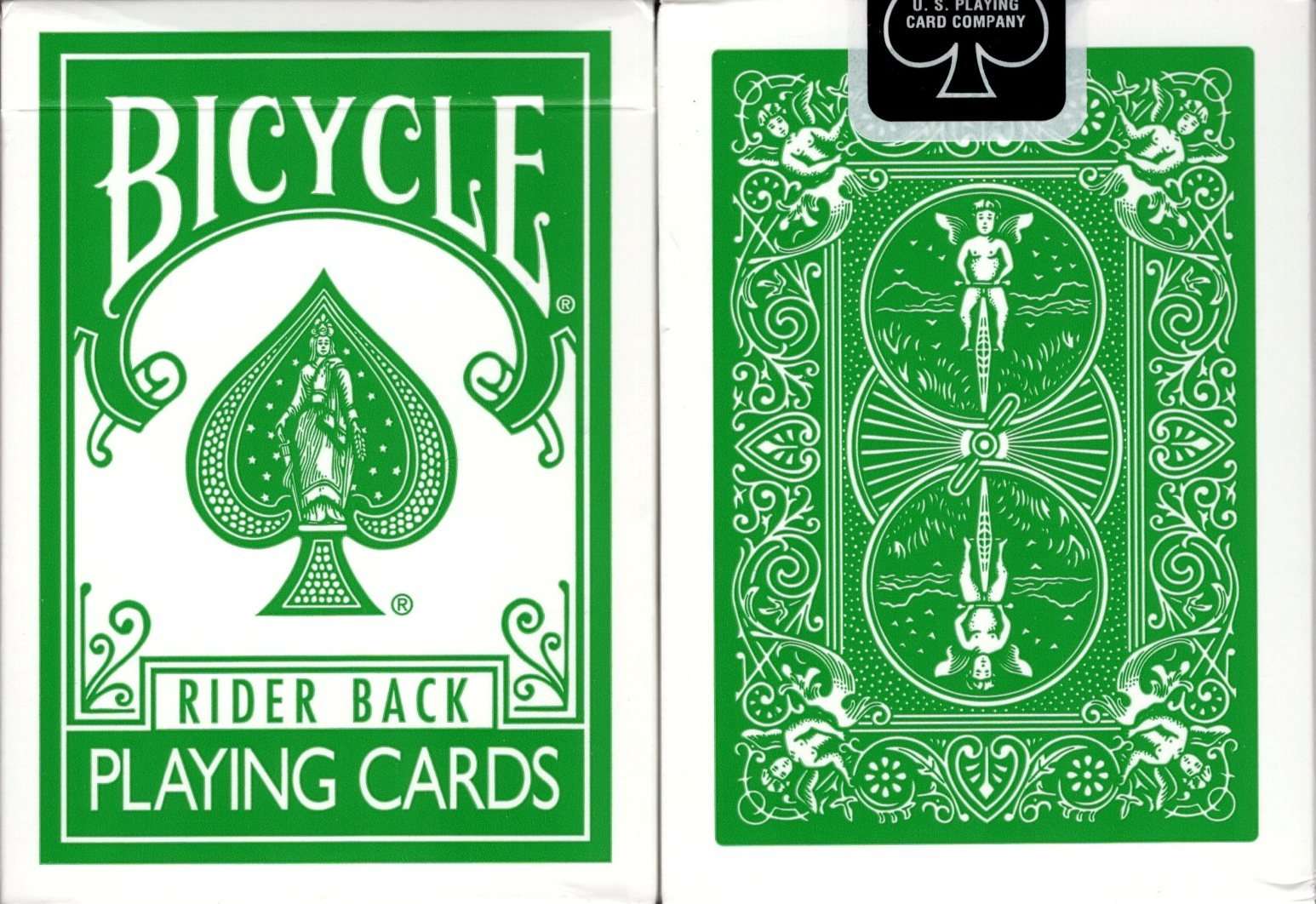 Green Deck v1 Cincinnati Printed Bicycle Playing Cards