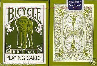 Green Elephant Tsunami Bicycle Playing Cards Deck