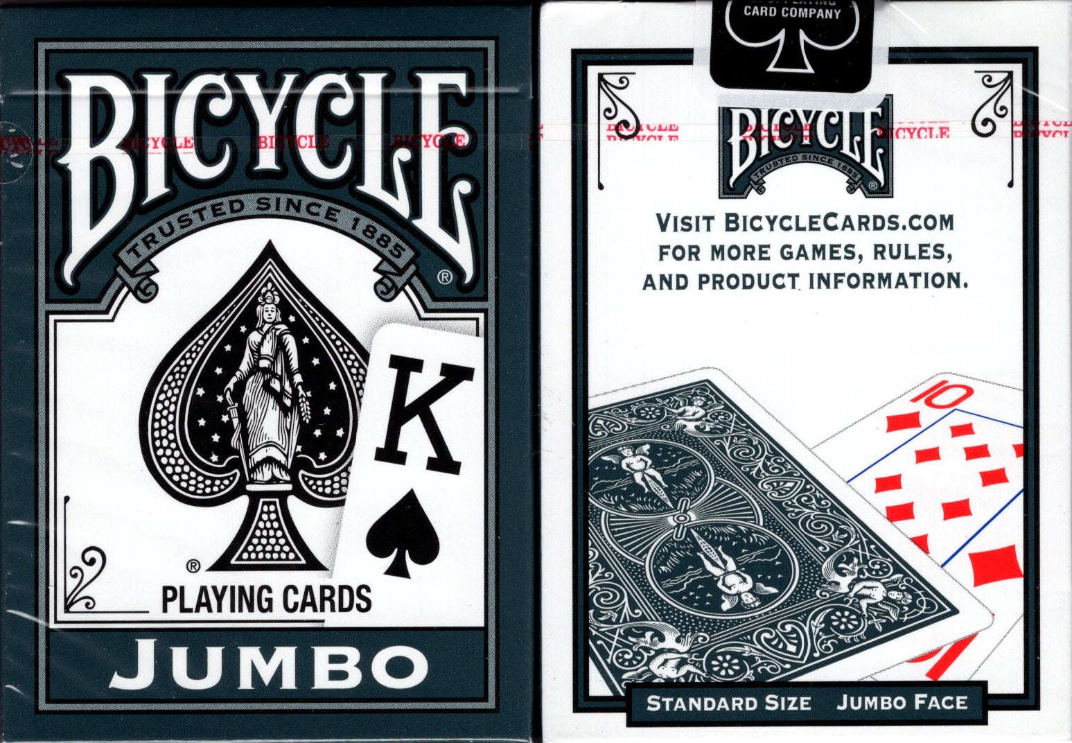 Grey Jumbo Index Bicycle Playing Cards