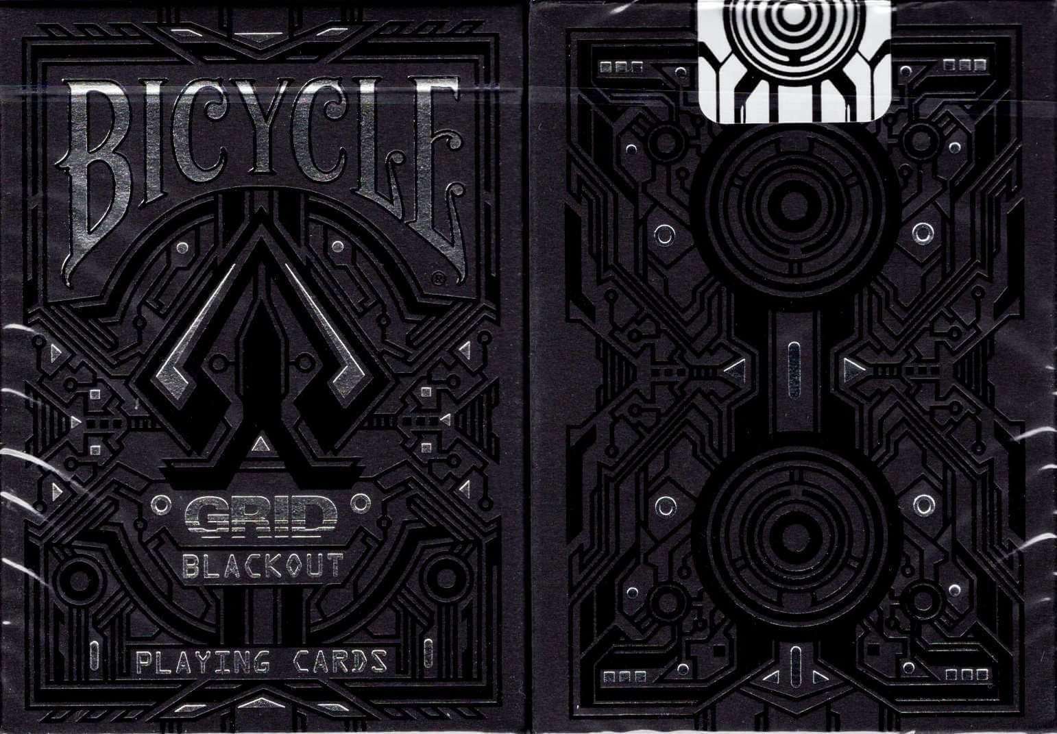 Grid Blackout UV Ink Bicycle Playing Cards
