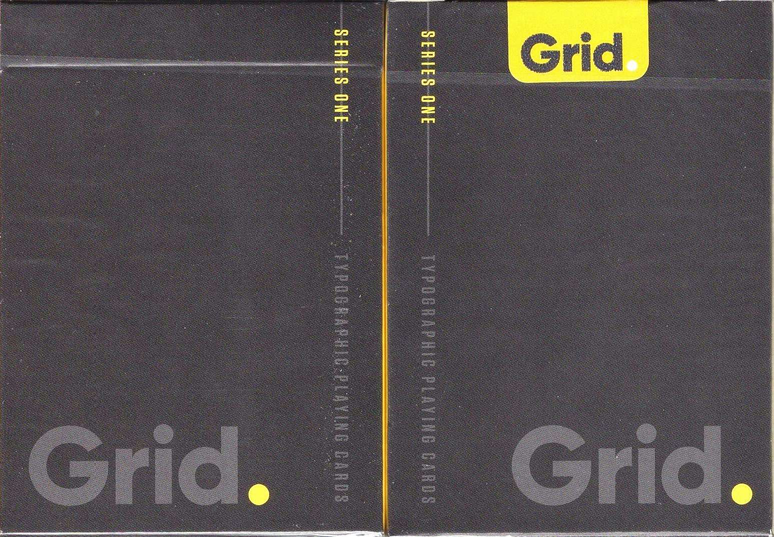 Grid Typographic Playing Cards USPCC