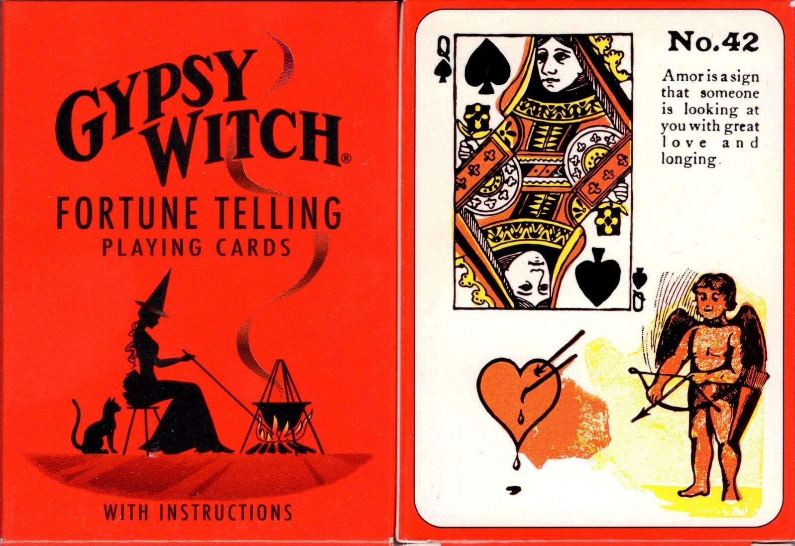 Gypsy Witch Fortune Telling Playing Cards USGS