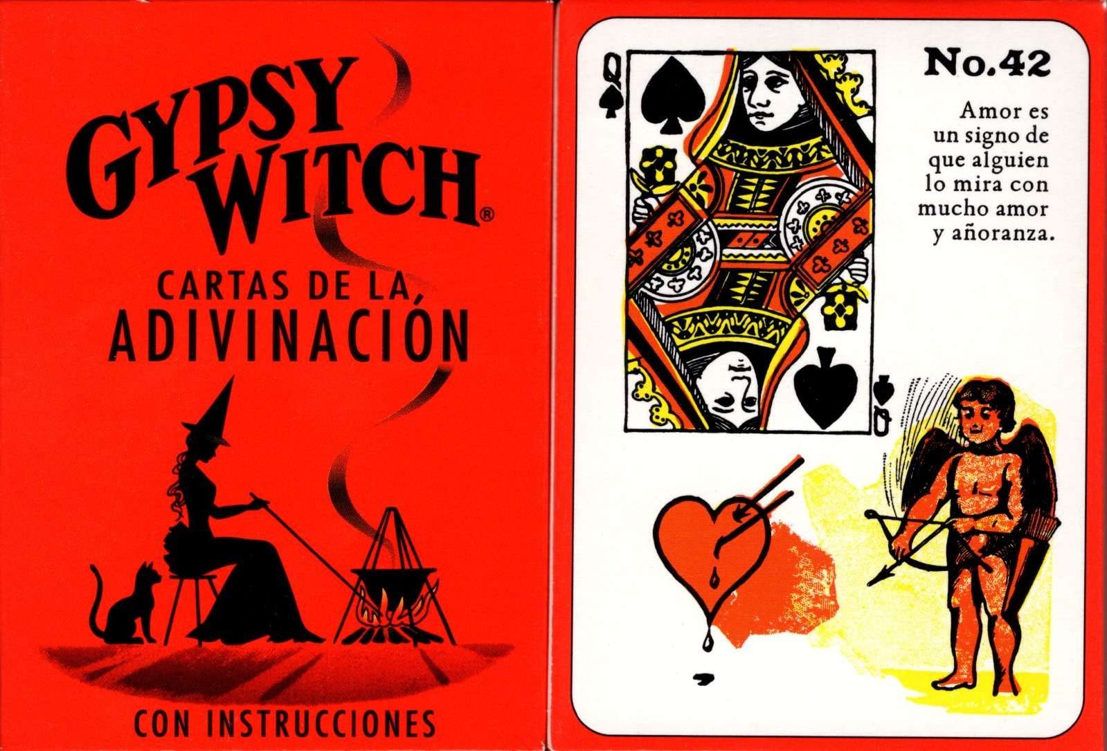 Gypsy Witch Spanish Fortune Telling Playing Cards USGS