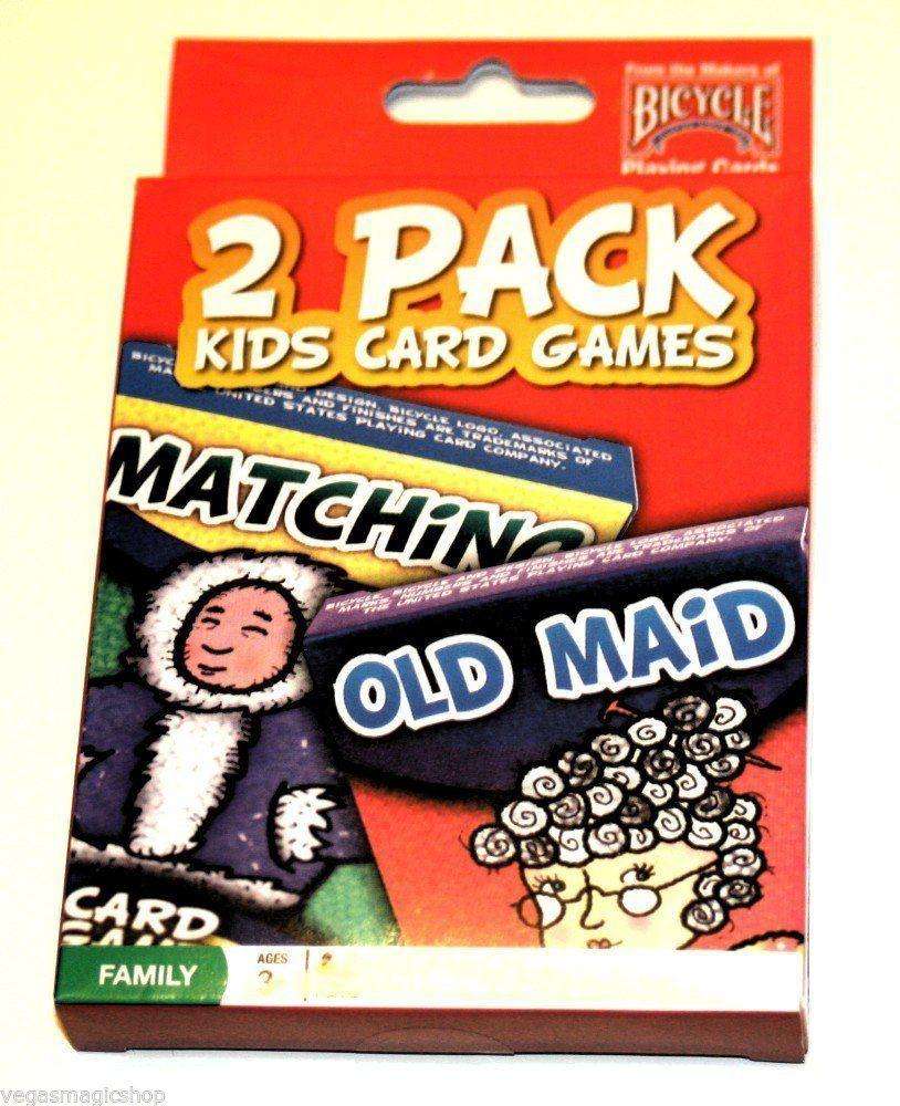 2 Pack Kids Card Games Playing Cards - Matching & Old Maid