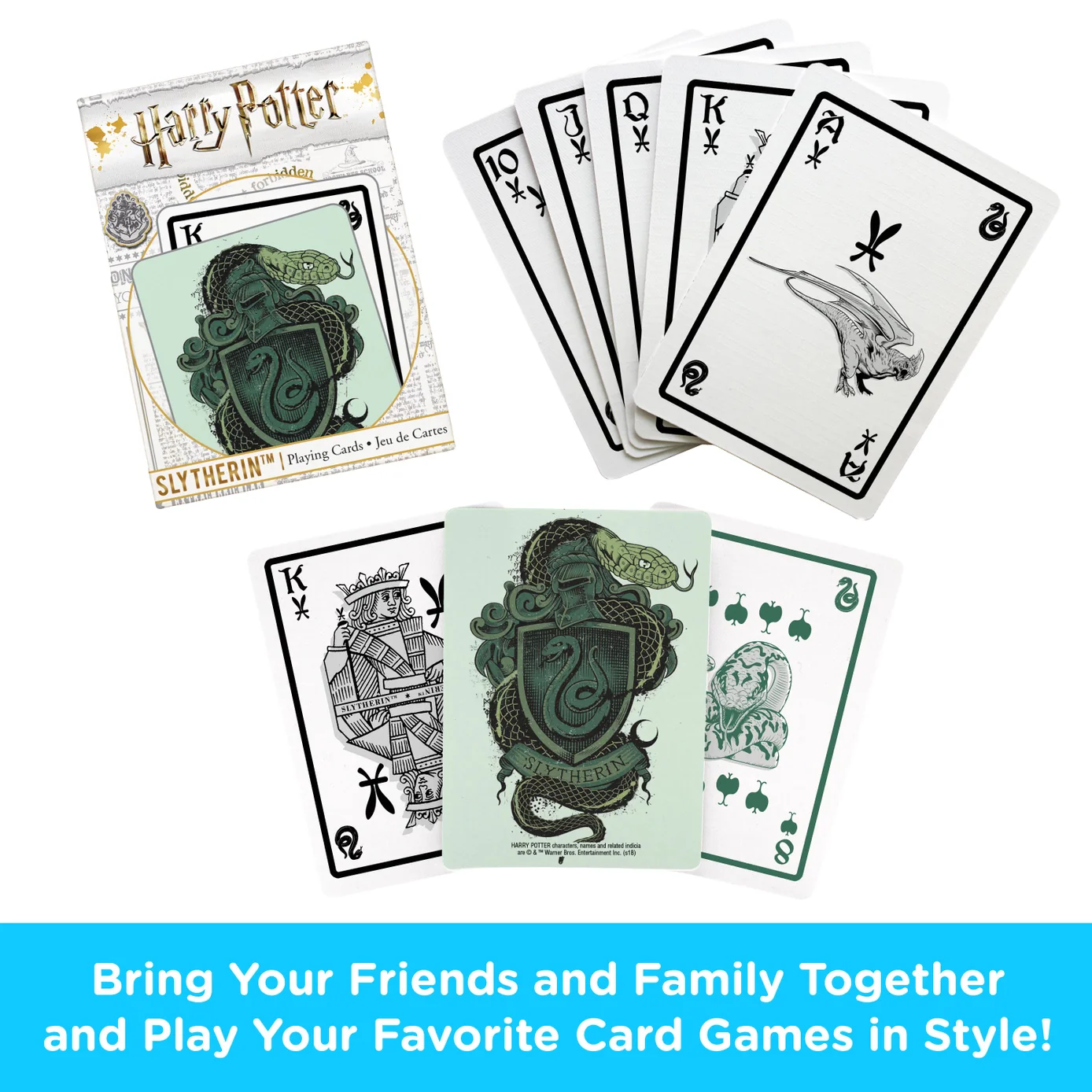 Harry Potter - Slytherin Playing Cards by Aquarius