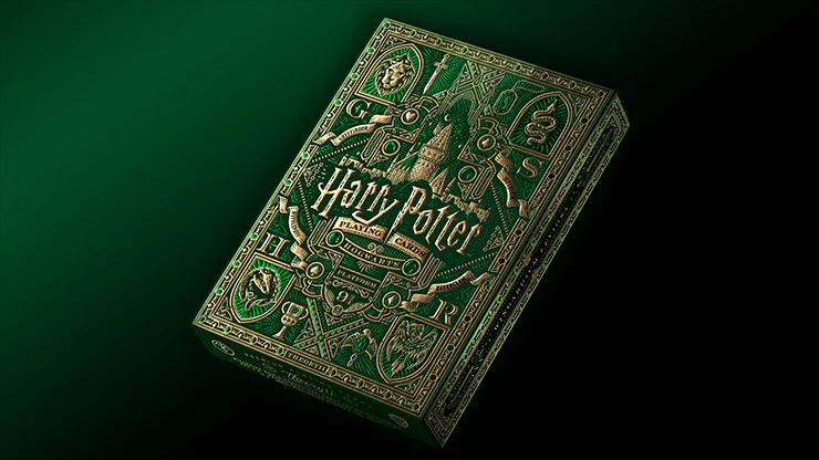 Harry Potter Slytherin Green Playing Cards by Theory11