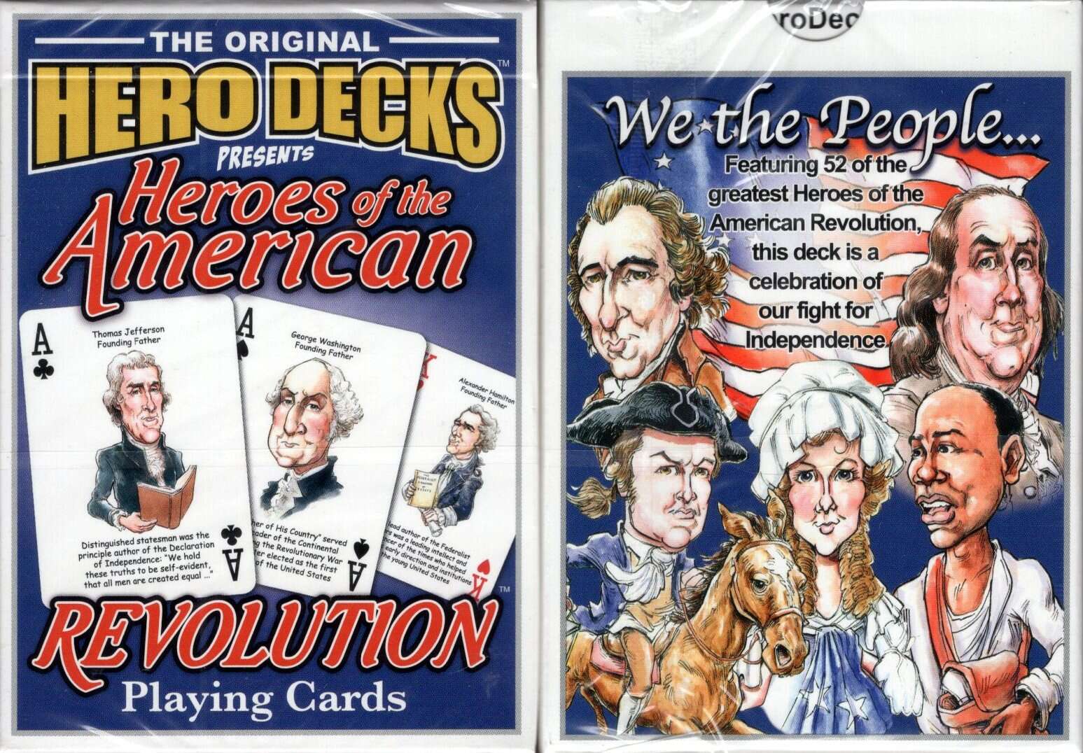 Heroes of the American Revolution Playing Cards