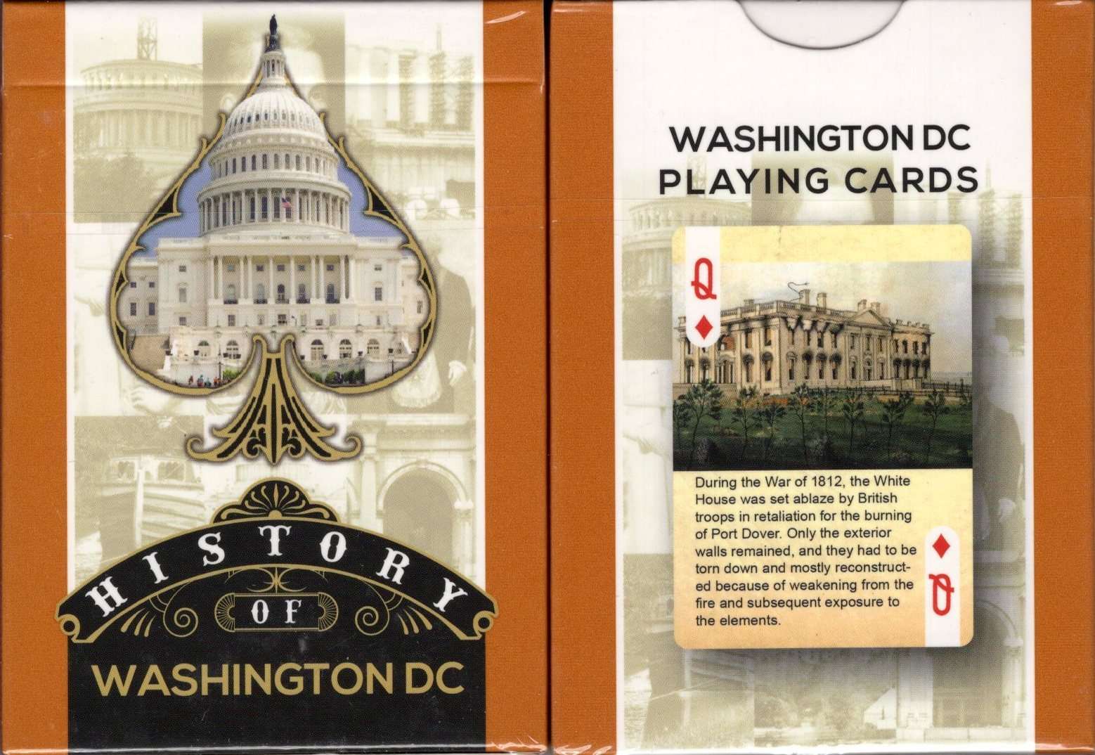 History Of Washington DC Playing Cards WJPC