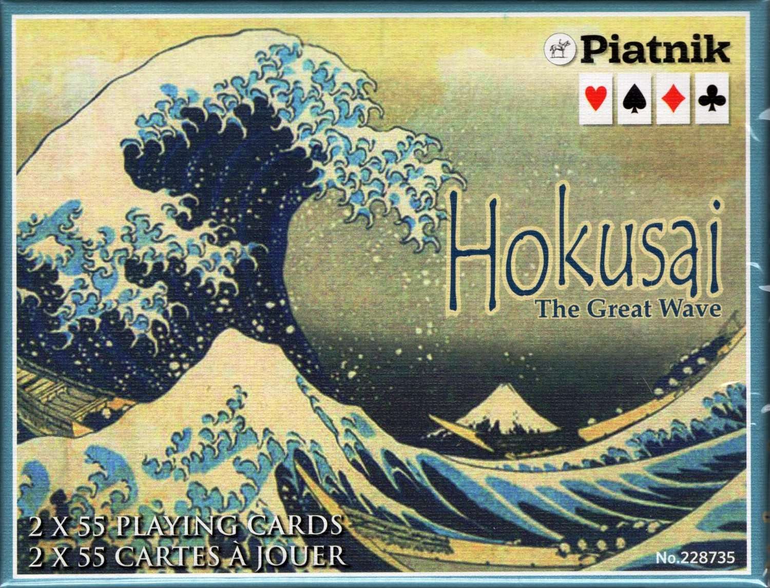 Hokusai The Great Wave 2 Deck Set Bridge Playing Cards Piatnik