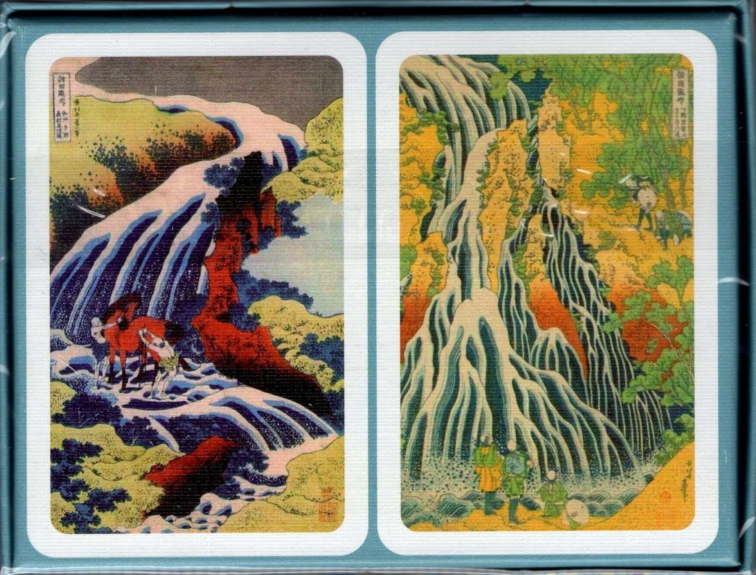 Hokusai The Great Wave 2 Deck Set Bridge Playing Cards Piatnik