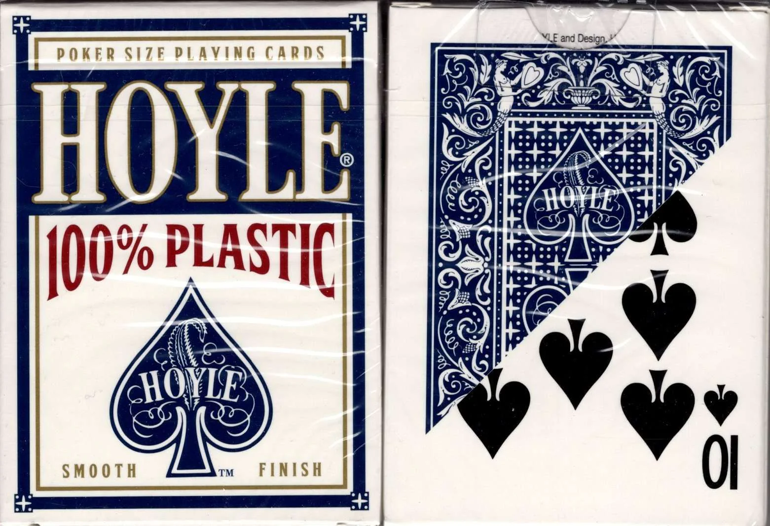 Hoyle 100% Plastic Blue Playing Cards