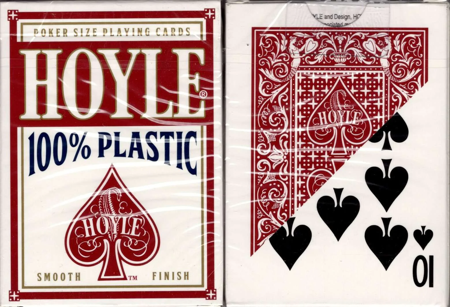 Hoyle 100% Plastic Red Playing Cards