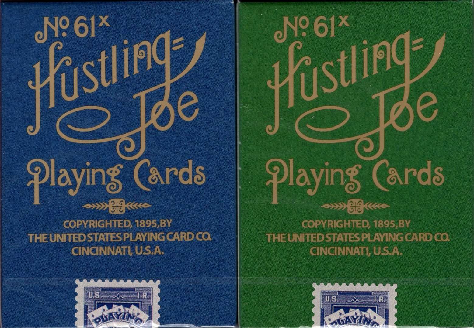 Hustling Joe Reproduction Gilded Playing Cards USPCC