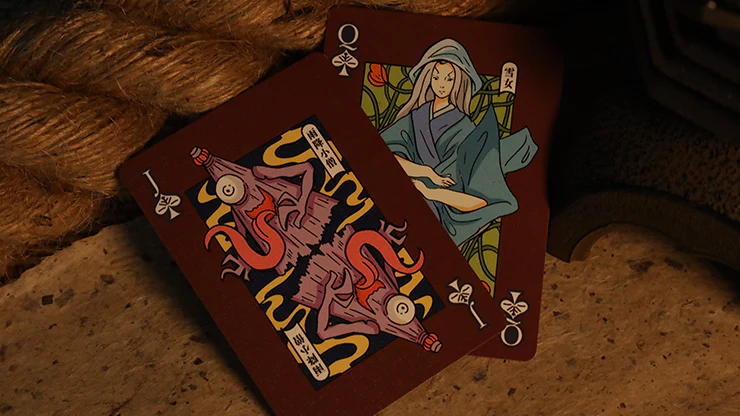3490-hyakki-yagyo-yokai-realm-by-bloom-playing-cards-gilded-and-foiled-1.webp