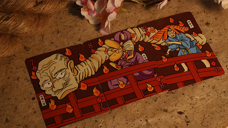 3490-hyakki-yagyo-yokai-realm-by-bloom-playing-cards-gilded-and-foiled-1.webp