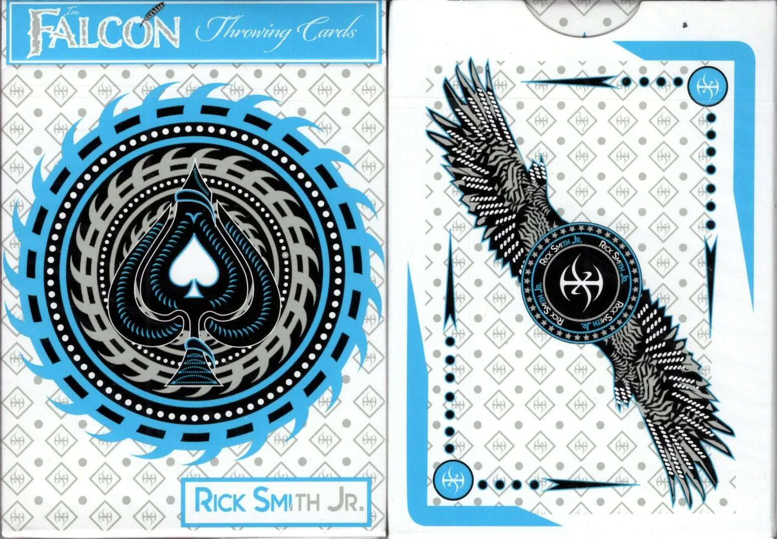 Ice Falcon Throwing Playing Cards USPCC