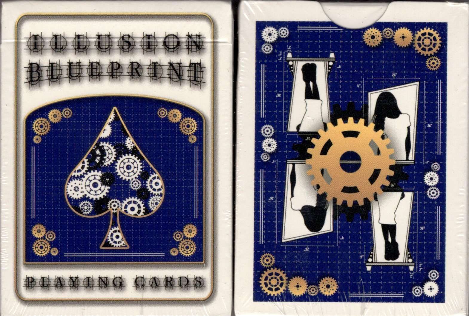 Illusion Blueprint Playing Cards