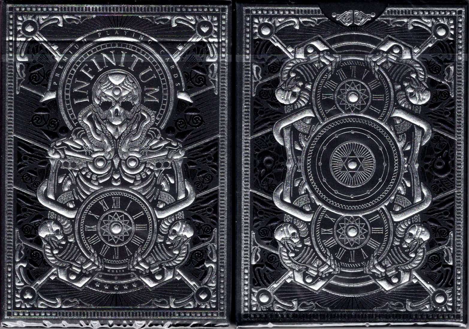 INFINITUM Midnight Black Playing Cards WJPC