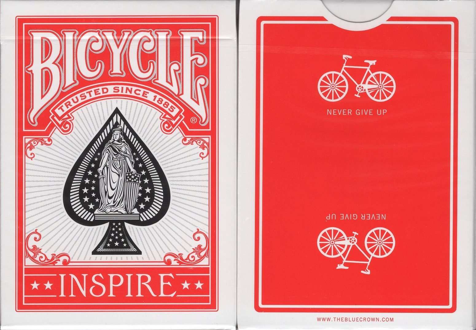 Inspire Red Marked Bicycle Playing Cards
