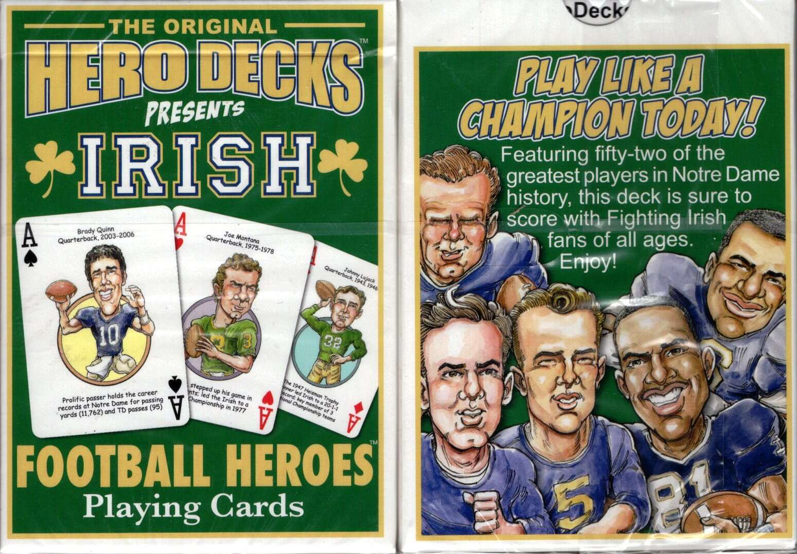 Irish Football Heroes Playing Cards