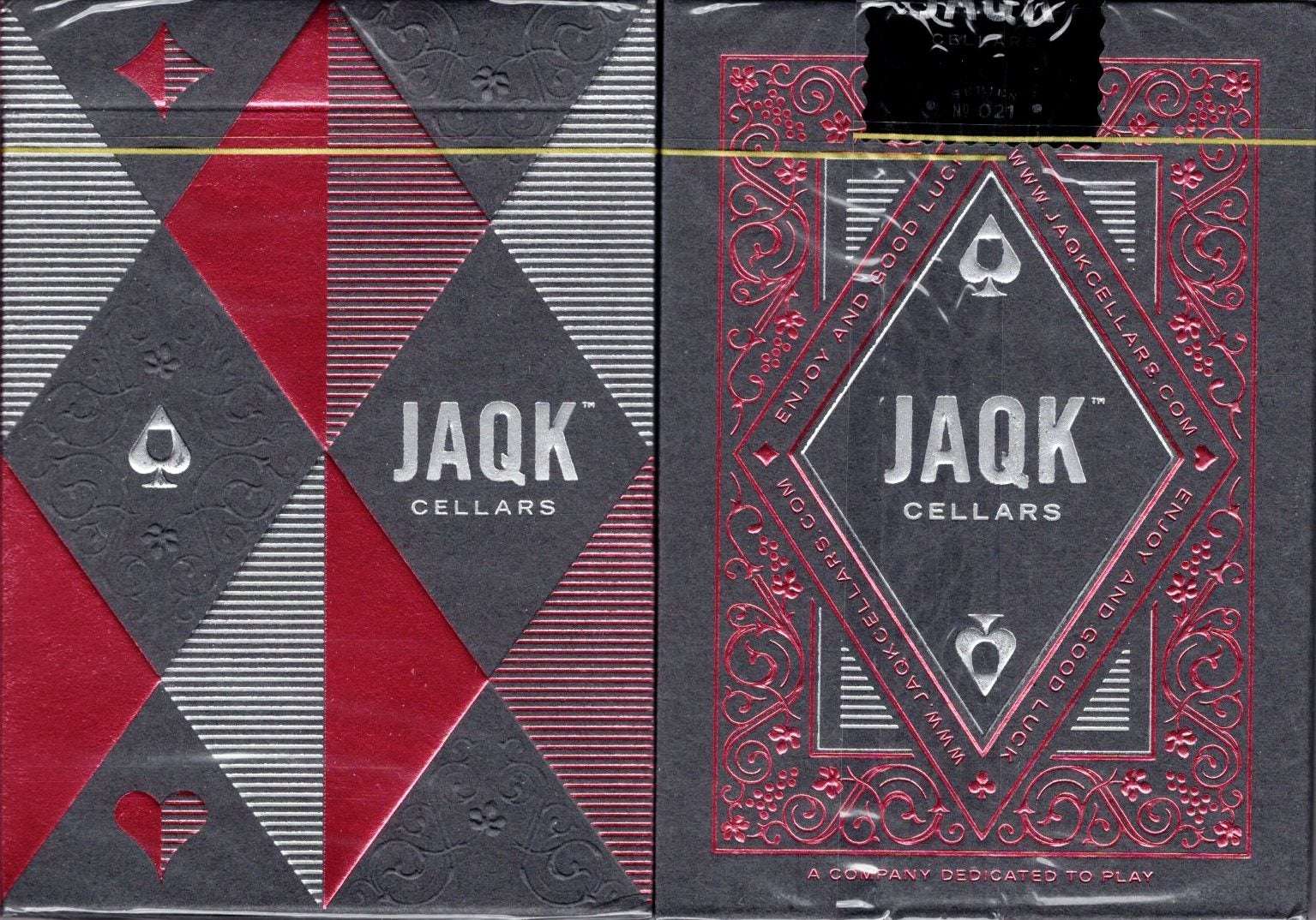 JAQK Cellars Rose Playing Cards USPCC