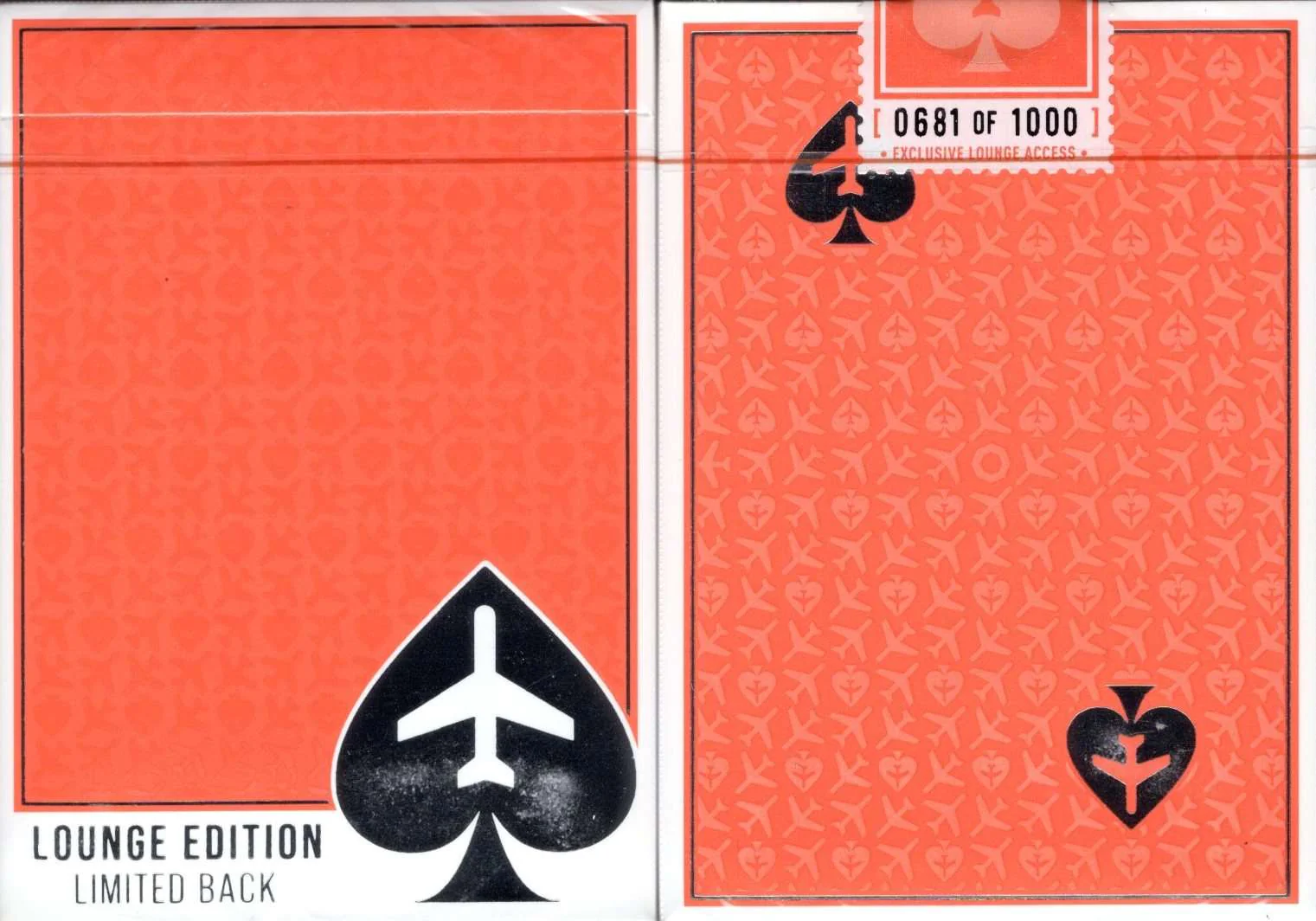 Jetsetter Limited Hangar Orange Playing Cards EPCC