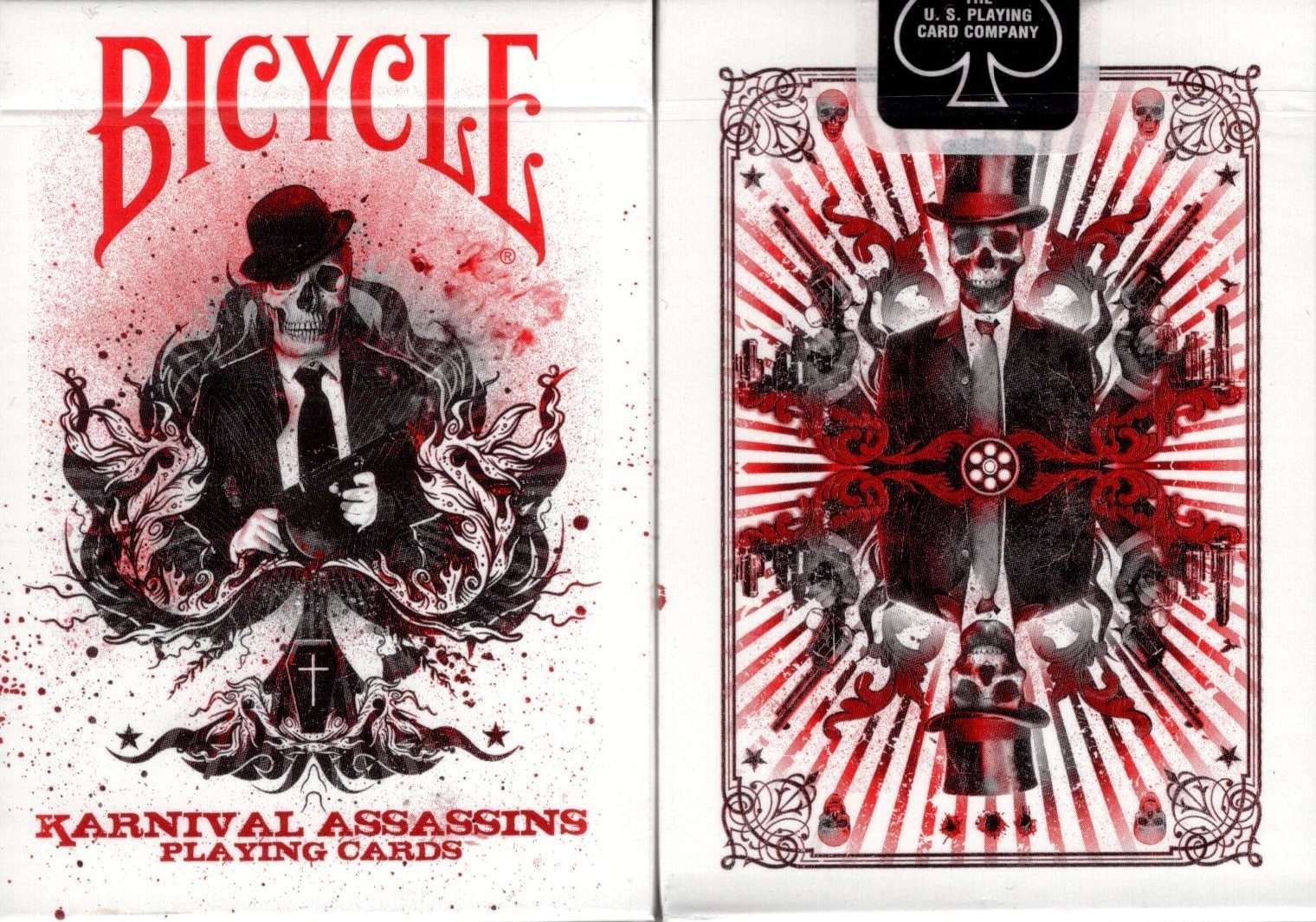 Karnival Assassins Red Bicycle Playing Cards