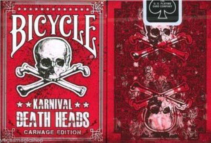 Karnival Death Heads Carnage Edition Bicycle Playing Cards Deck