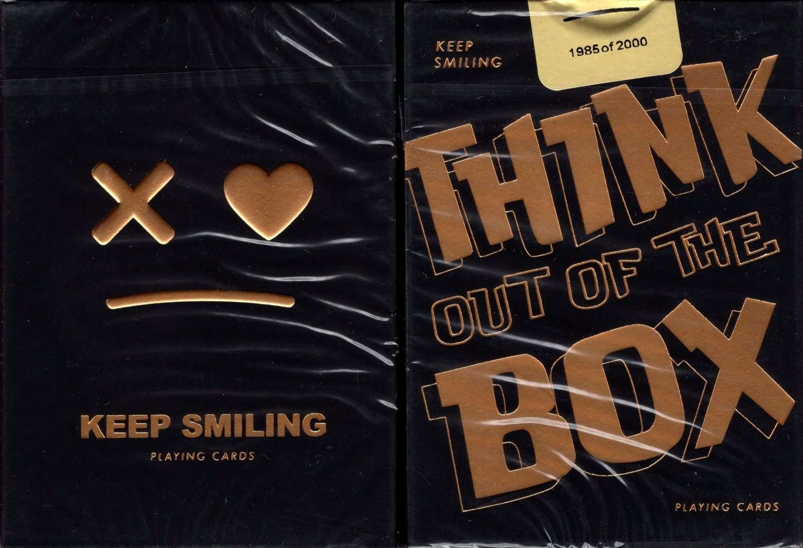 Keep Smiling Black v2 Playing Cards MPC