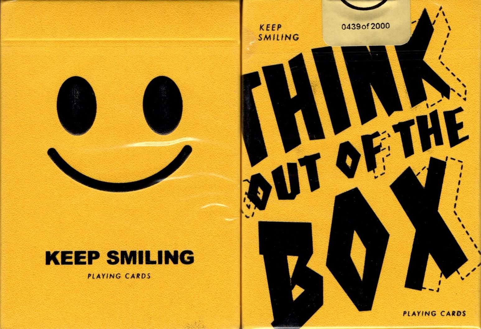 Keep Smiling Yellow v2 Playing Cards MPC