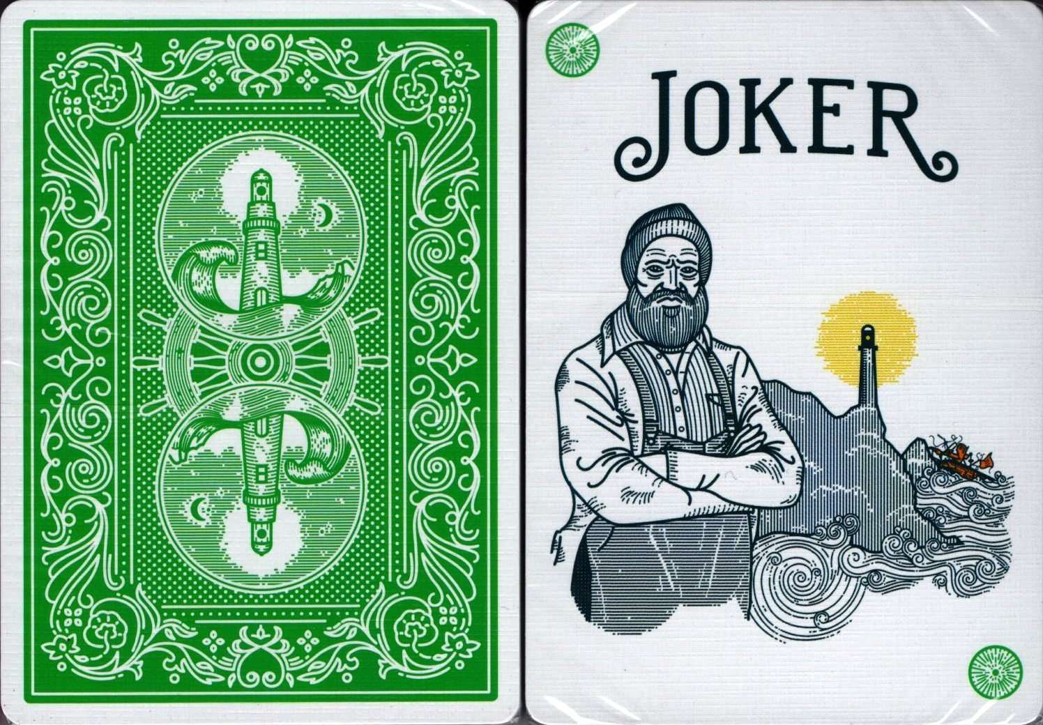 Keeper Sea Green Reloads (No Box) Playing Cards Cartamundi
