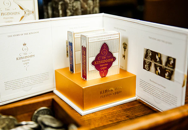 Kingdom Classic Gold Playing Card Collection 2 Deck Set USPCC