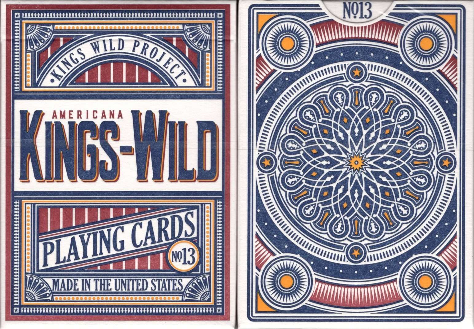 Kings Wild Americanas Standard Playing Cards by Kings Wild Project