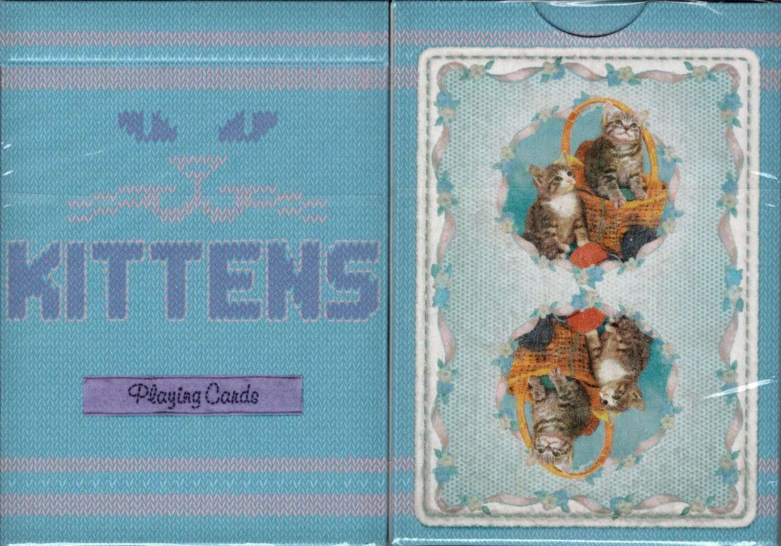 Kittens Blue Marked Playing Cards Cartamundi