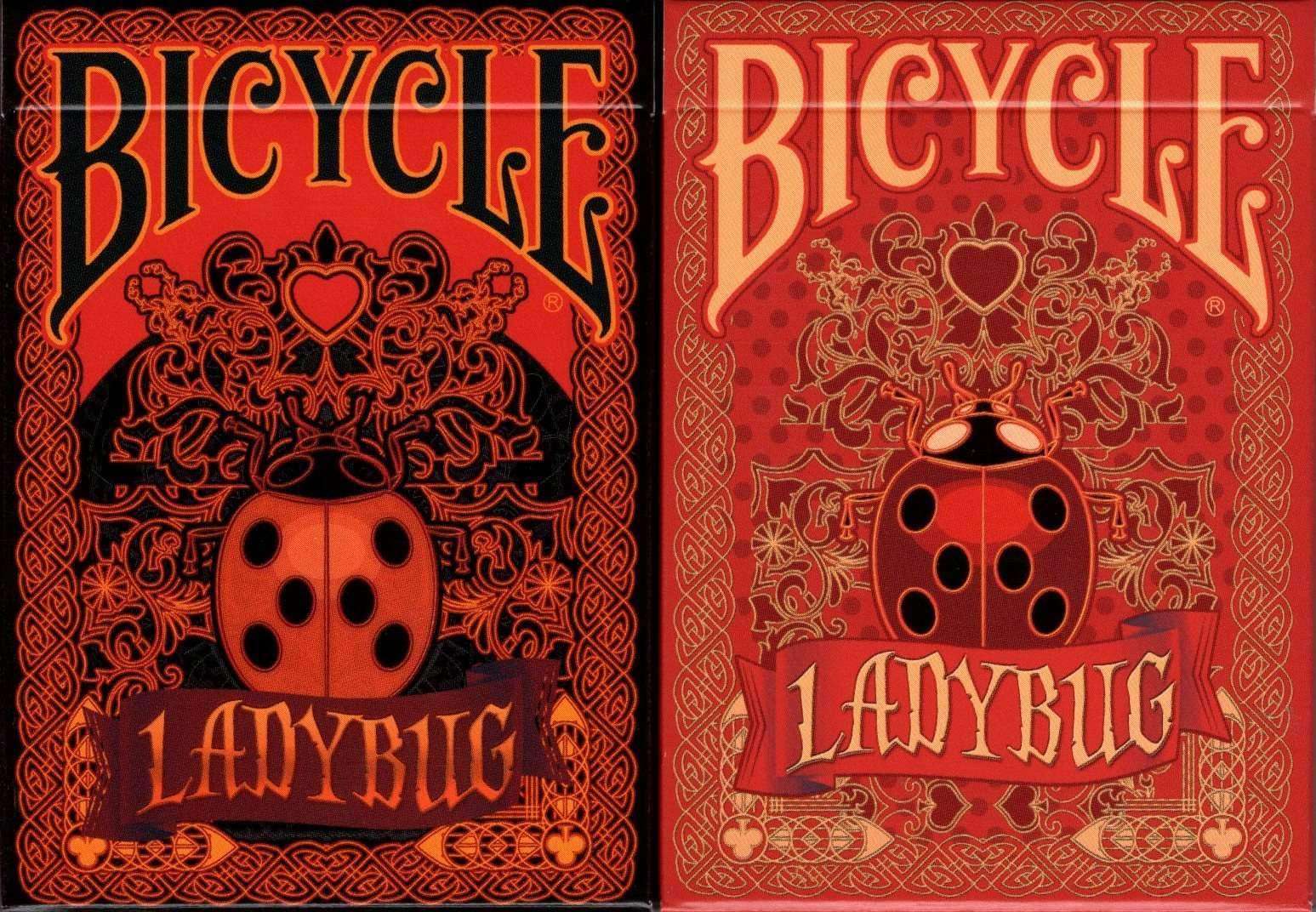 Ladybug Bicycle Gilded Playing Cards