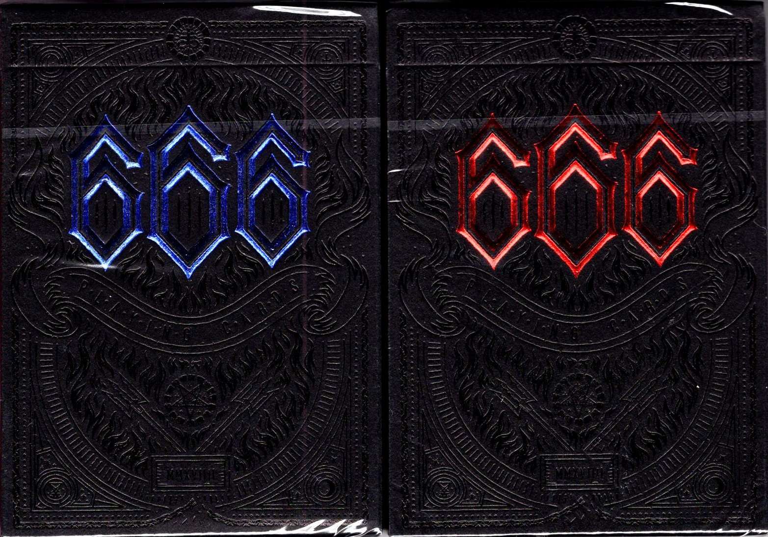 666 Gilded Playing Cards 2 Deck Set Cartamundi