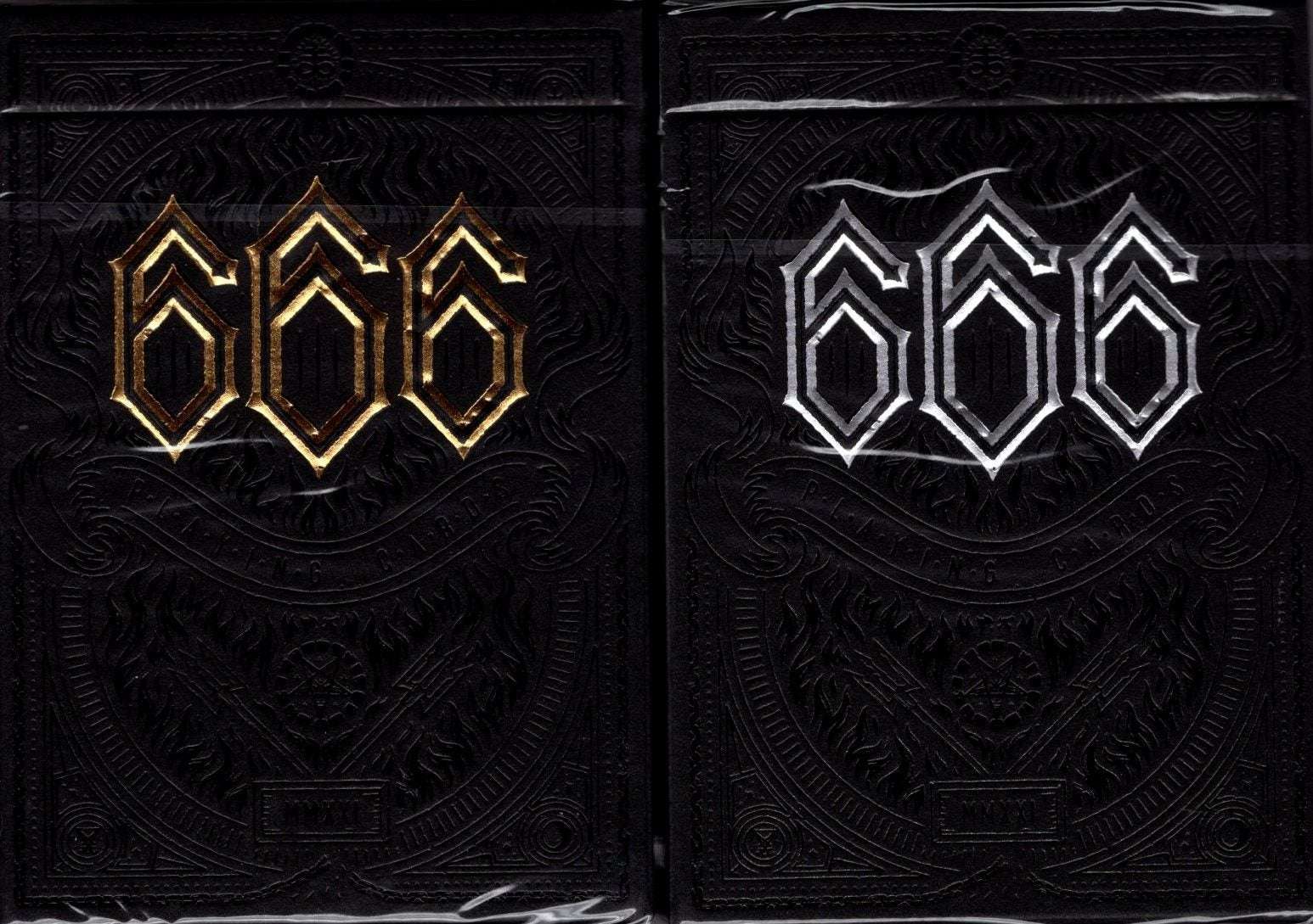 666 Greedy Gold & Skeletal Silver Gilded Playing Cards 2 Deck Set 1 394-666-greedy-gold-skeletal-silver-gilded-playing-cards-2-deck-set-1.jpg
