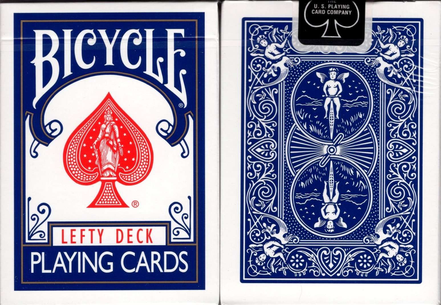 Lefty Blue Bicycle Playing Cards