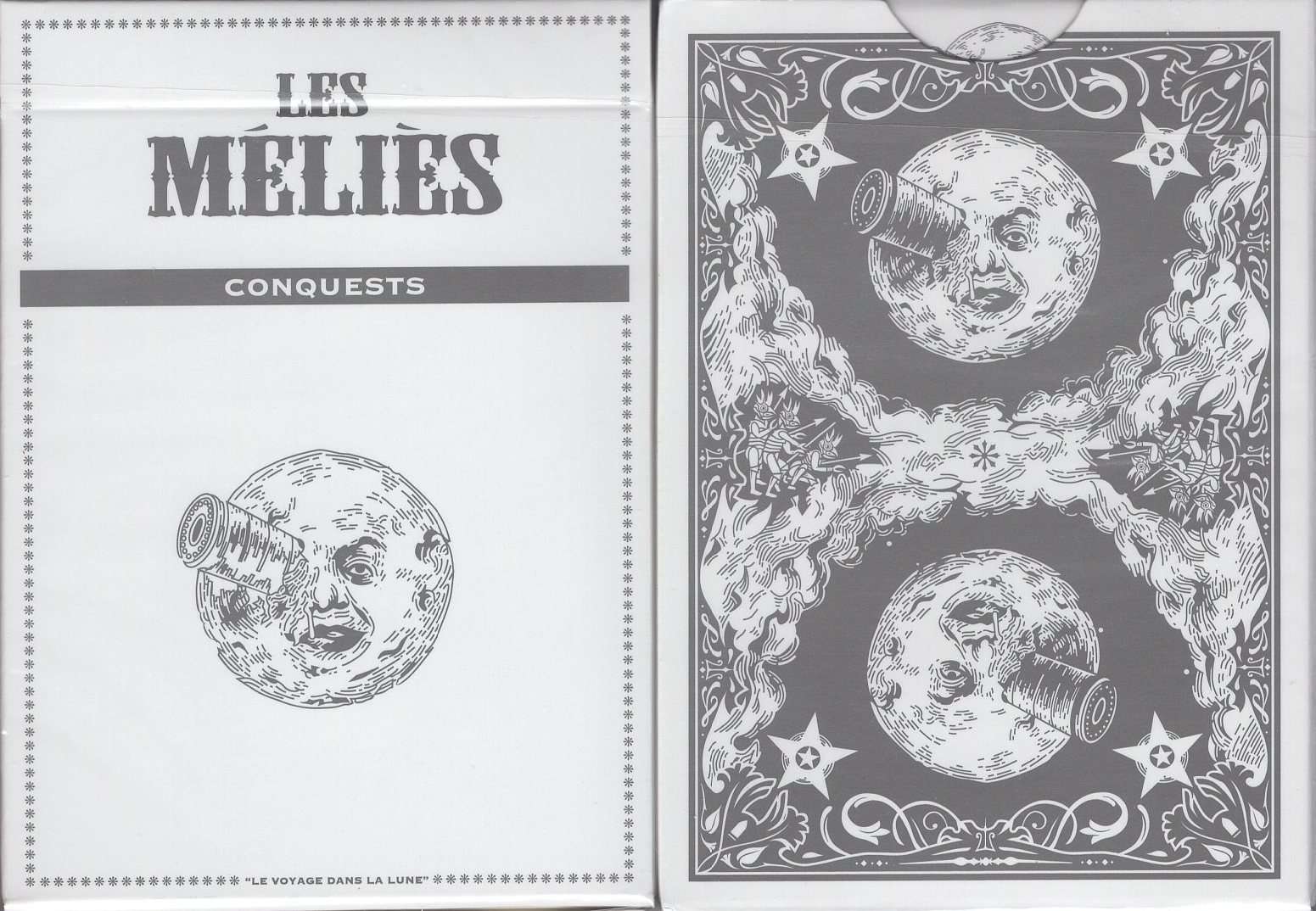 Les Melies Conquests White Playing Cards USPCC