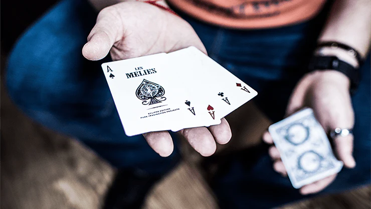 Les Melies Conquests White Playing Cards USPCC