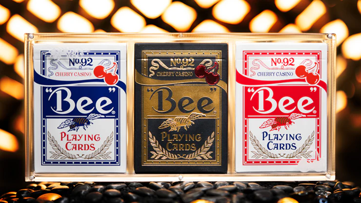 Limited Bee X Cherry 3 Deck Set (Blue, Red, and Black/Gold) â Exclusive Collector's Edition