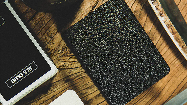 Litchi Grain Leather Playing Card Guard Clip