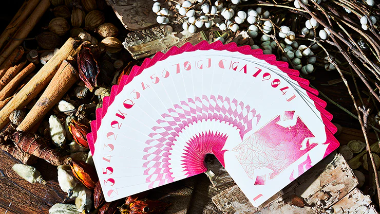 Lonely Wolf Pink Playing Cards USPCC