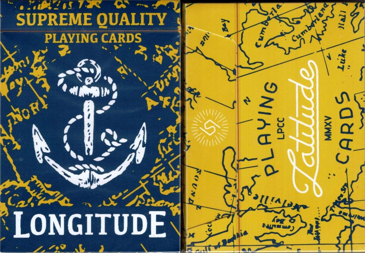 Longitude & Latitude Playing Cards 2 Deck Set LPCC