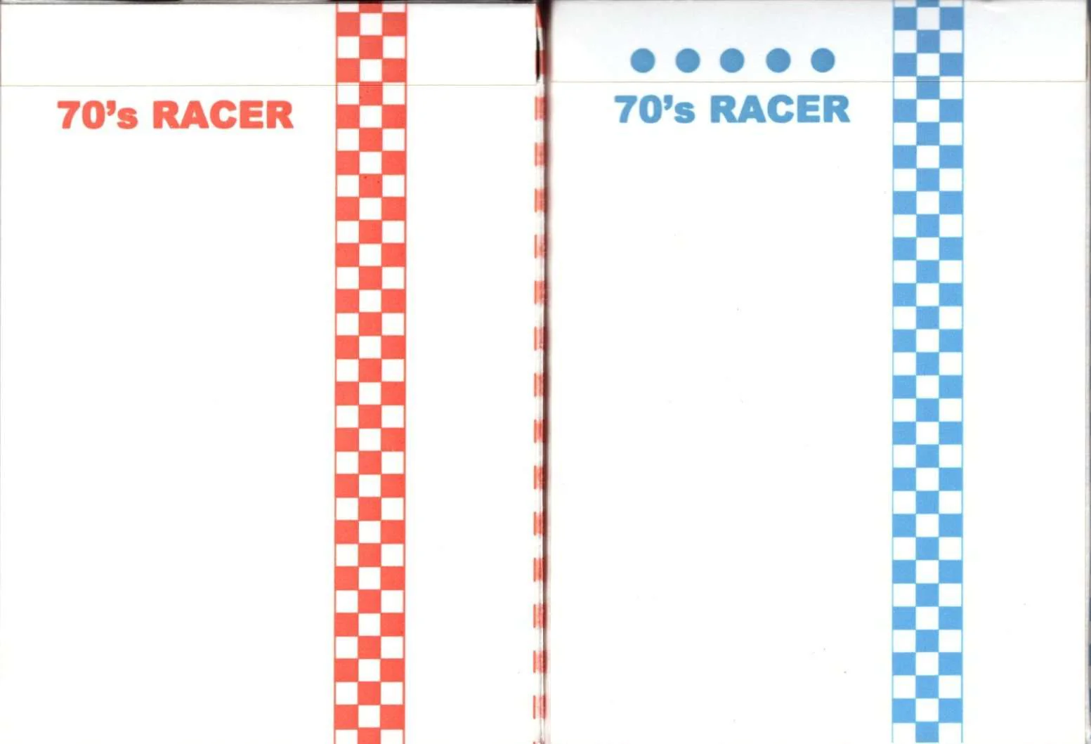70's Racer Cardistry Playing Cards USPCC - Red & Blue