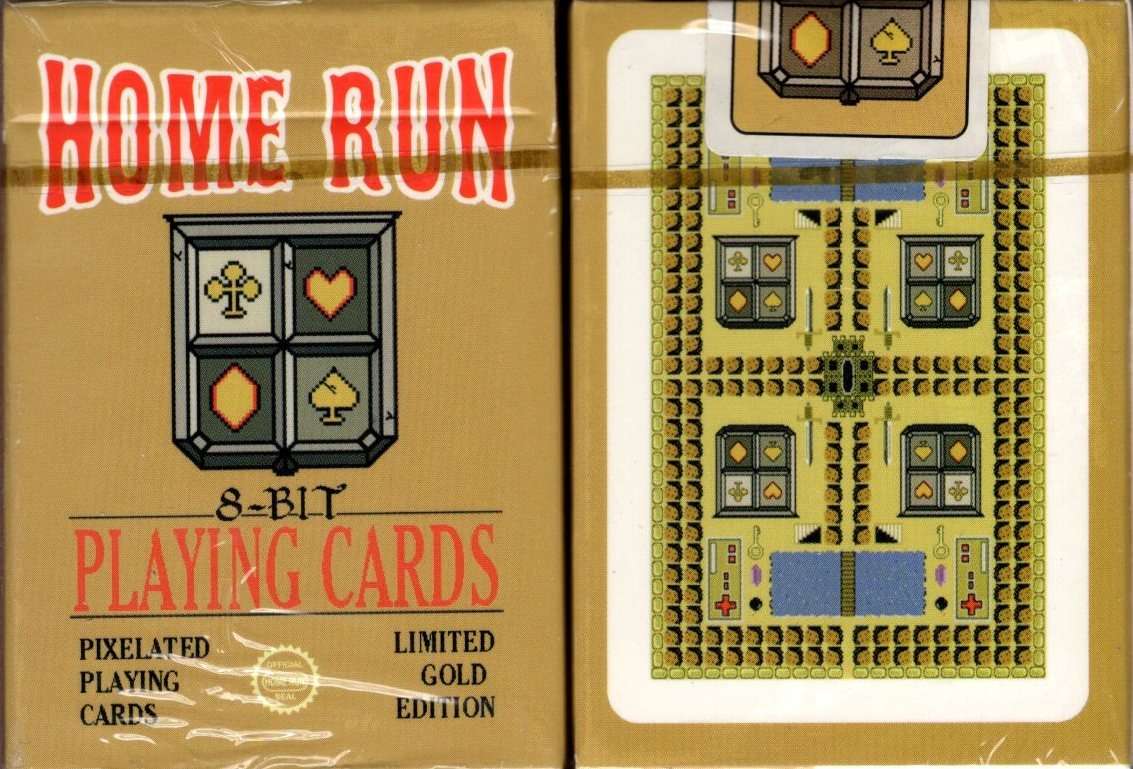 8- Bit Gold Mini Playing Cards