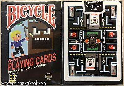 8-Bit Original Pixelated Bicycle Playing Cards Deck
