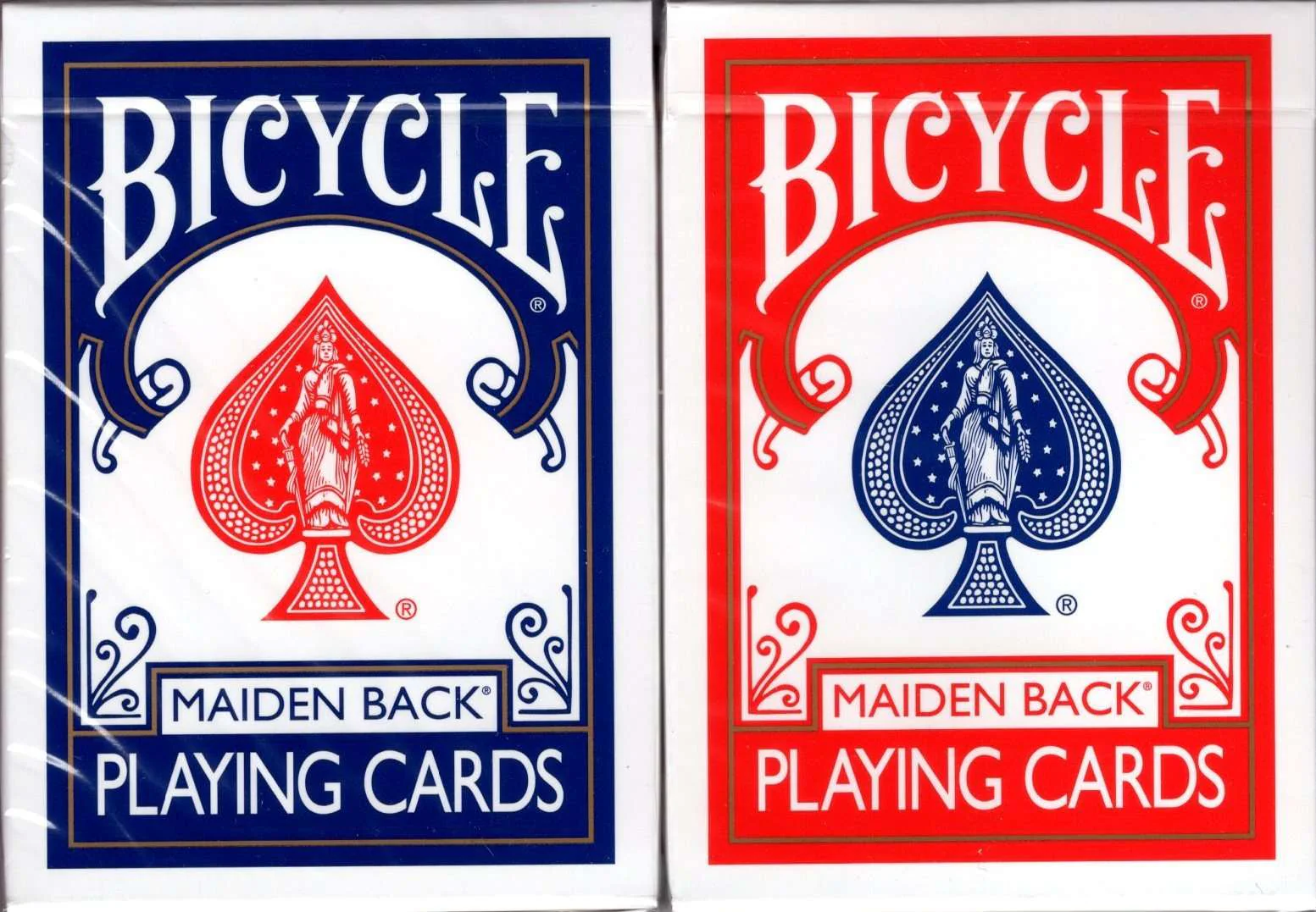 Marked Maiden Back Bicycle Playing Cards